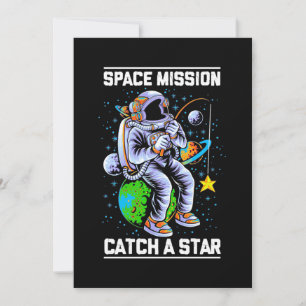 Astronaut Space Mission Catch A Star Invitation