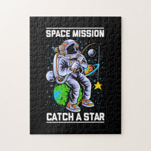 Astronaut Space Mission Catch A Star Jigsaw Puzzle