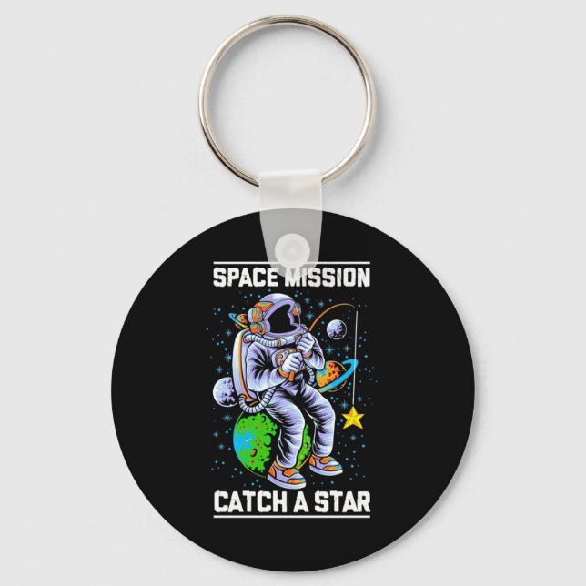 Astronaut Space Mission Catch A Star Key Ring (Front)