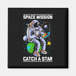 Astronaut Space Mission Catch A Star Magnet