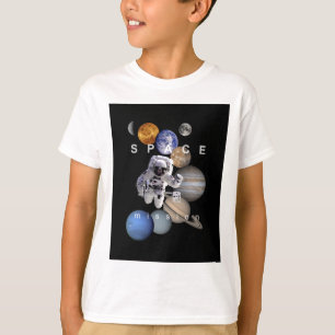 astronaut space mission solar system planets T-Shirt