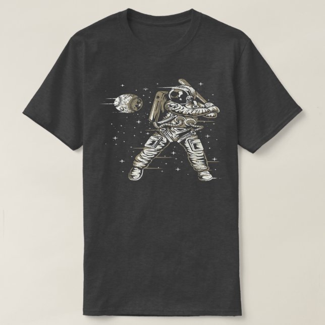 Astronaut Space Planet Spaceships  T-Shirt (Design Front)