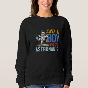 Astronaut Space Planets Galaxy Astronomy Kids Sweatshirt