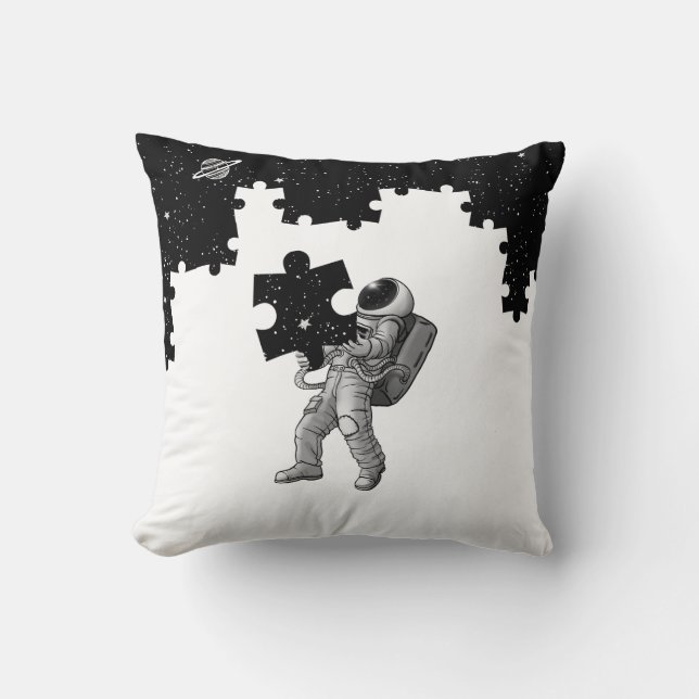 Astronaut Space Puzzle  Cushion (Front)