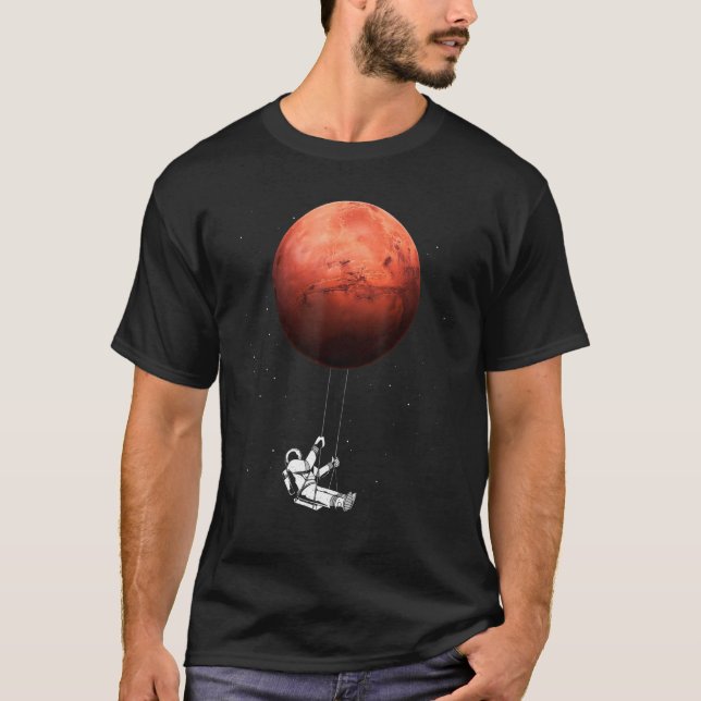 Astronaut Space Science Mars T-Shirt (Front)