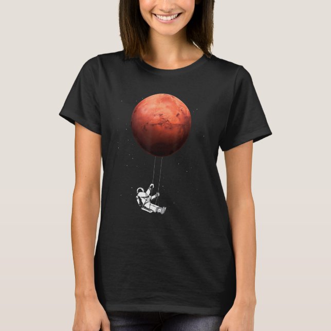 Astronaut Space Science Mars T-Shirt (Front)