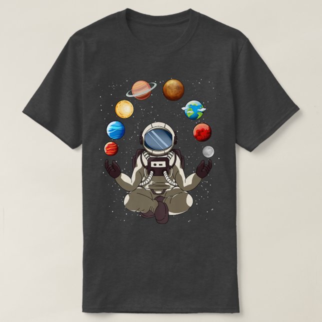 Astronaut Space Spaceman Moon Mars Planets Kids  T-Shirt (Design Front)
