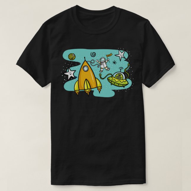 Astronaut Space  T-Shirt (Design Front)