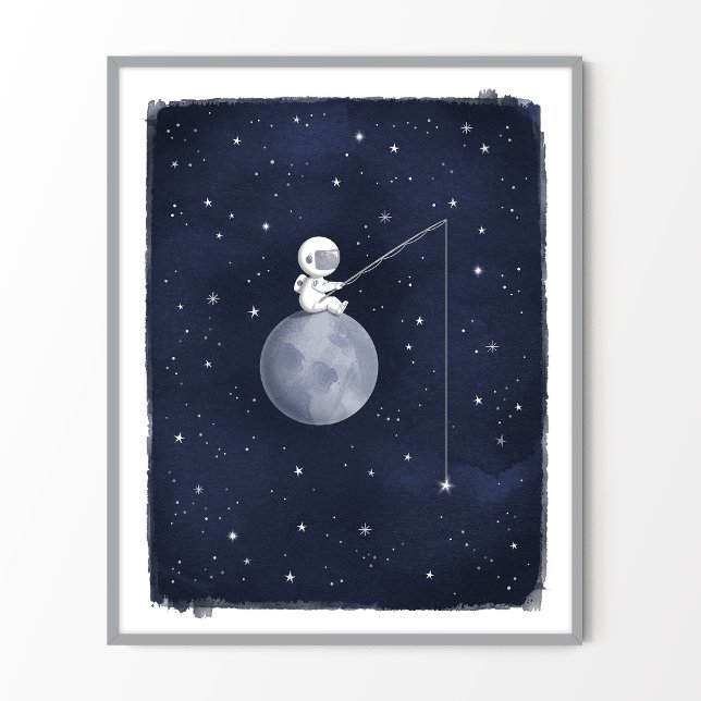 Astronaut space themed nursery print (Creator Uploaded)