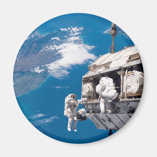 Astronaut Space Walk Above Earth Magnet (Front)