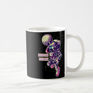 Astronaut Spaceman Basketball Player Dunking Moon Coffee Mug