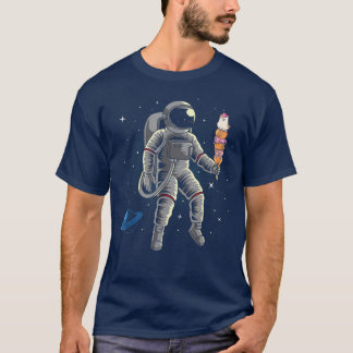 Astronaut Spaceman Ice Cream Cats Planets Space Dw T-Shirt