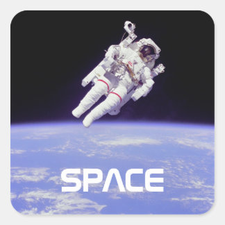 Astronaut Square Sticker