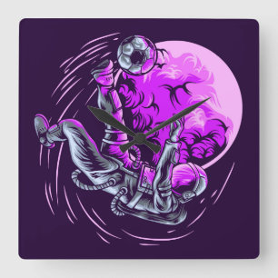 Astronaut Square Wall Clock