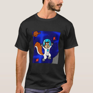 Astronaut Squirrel in Space T-Shirt
