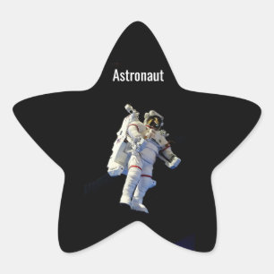 Astronaut  star sticker