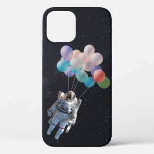 Astronaut Stars & Space Colourful Balloons iPhone 12 Case