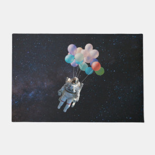 Astronaut Stars & Space Colourful Balloons Doormat