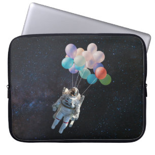 Astronaut Stars & Space Colourful Balloons Laptop Sleeve