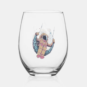 Astronaut Stemless Wine Glass