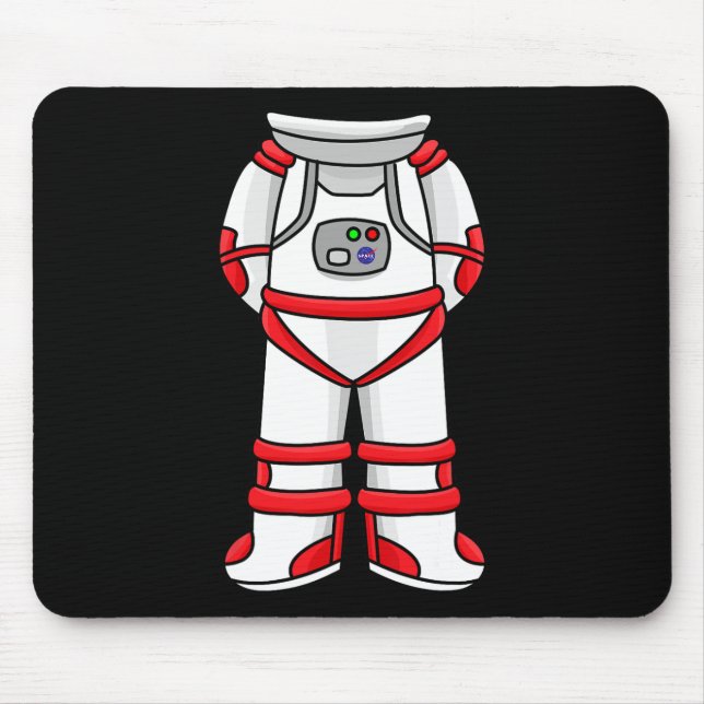Astronaut Suit Head Cool Space Rocketman Halloween Mouse Pad (Front)