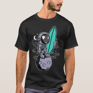 Astronaut Surfer - Funny Outer Space Lovers T-Shirt