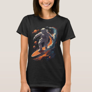 Astronaut Surfer Shirt Outer Space Galaxy Surfing