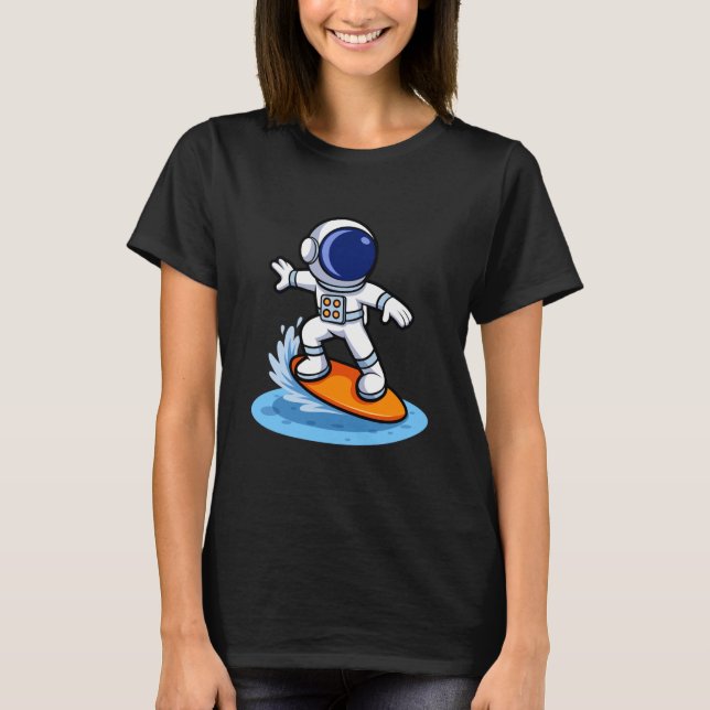 Astronaut Surfing Adventure T-Shirt (Front)