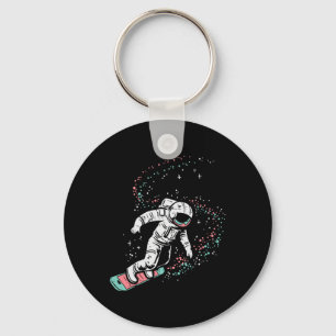 Astronaut Surfing Space Galaxy Surf Surfer Men Wom Key Ring