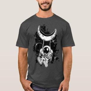 Astronaut swing in space on the moon astronaut Pre T-Shirt