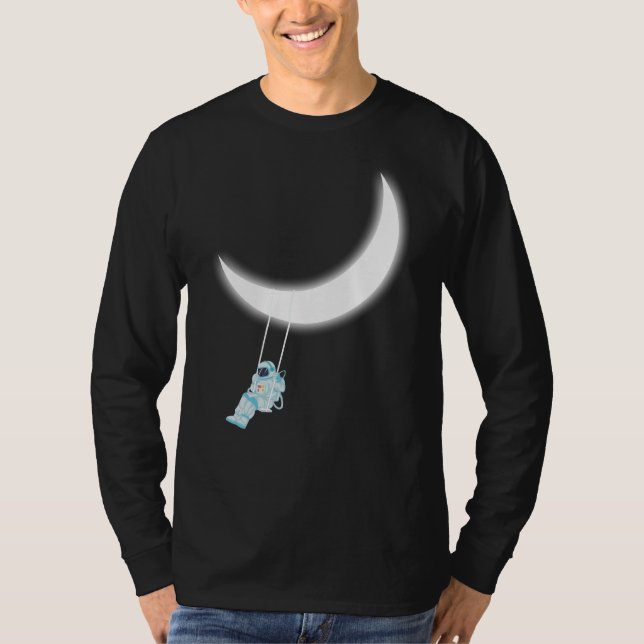 Astronaut swing moon T-Shirt (Front)