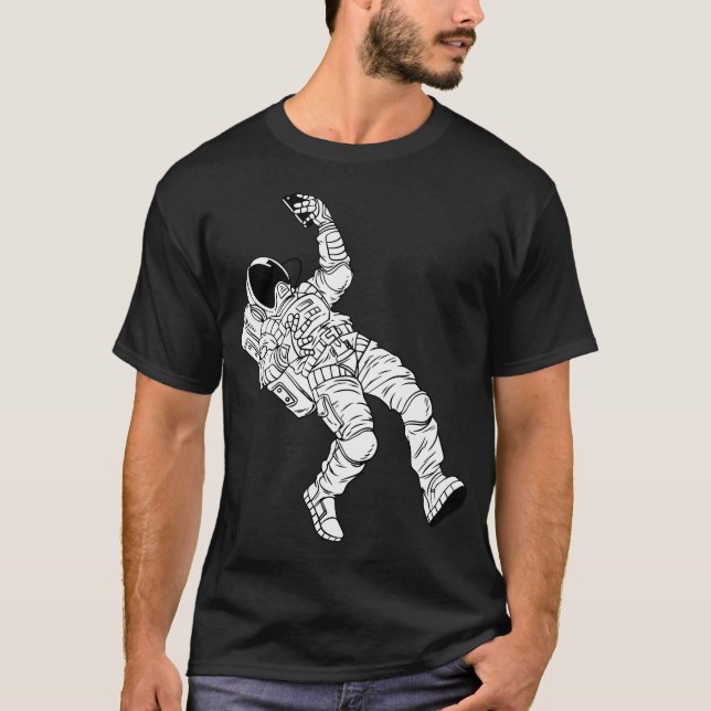 Astronaut Taking Selfie T-Shirt (Front)