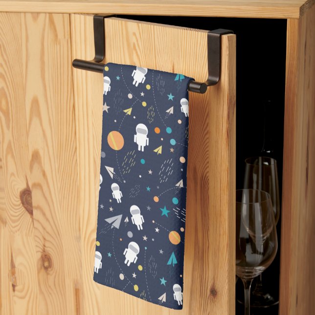 Astronaut Tea Towel (Thirds Fold)