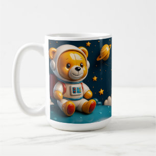 Astronaut Teddy Cut Coffee Mug
