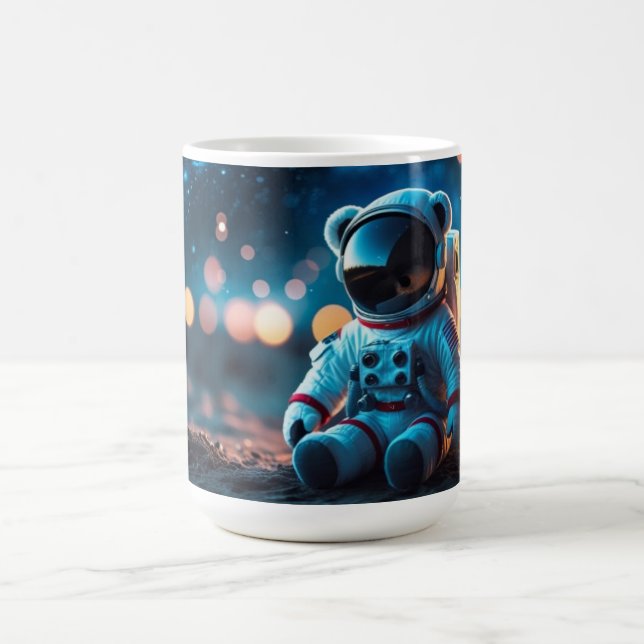 Astronaut Teddy Glow Coffee Mug (Center)