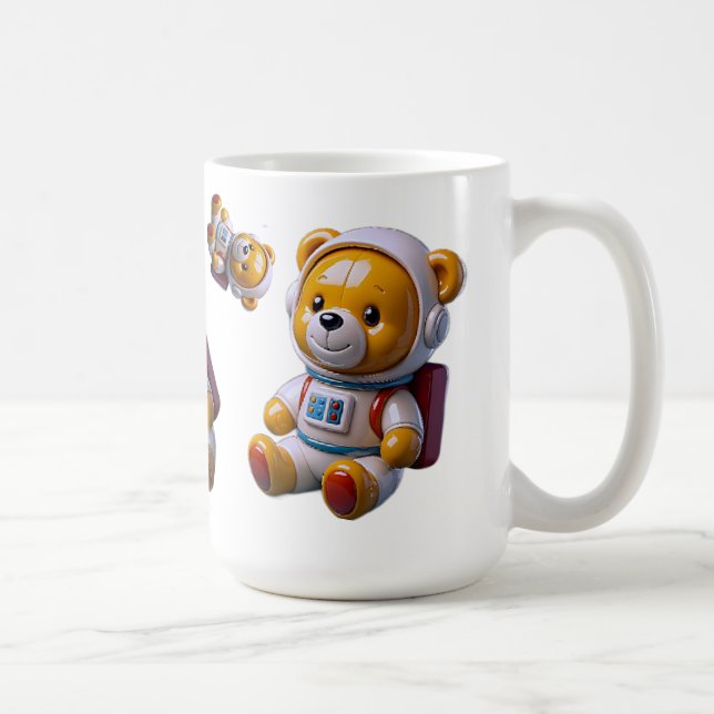 Astronaut Teddy Kids Mug (Right)