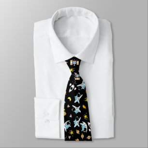 Astronaut theme in space tie