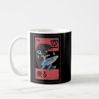 Astronaut Theme Space Man On A Whale  Coffee Mug