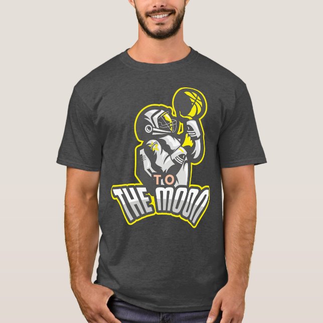 Astronaut To the Moon Basketball T-Shirt (Front)