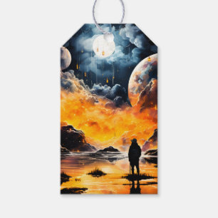 Astronaut Traveller Cosmic Horizon Journey Gift Tags