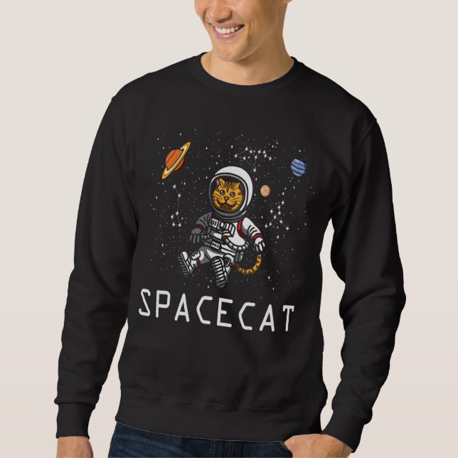 Astronaut   Universe Fanatic Human Spaceflight UFO Sweatshirt (Front)