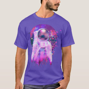 Astronaut Vaporwave Butterfly Synthwave Retrowave T-Shirt