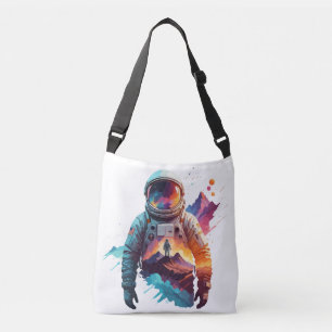 Astronaut Vector Art Space Discovery Crossbody Bag