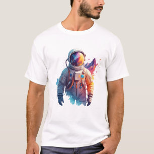 Astronaut Vector Art Space Discovery T-Shirt