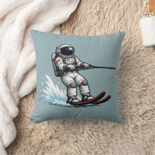 Astronaut Water Skiing Cushion