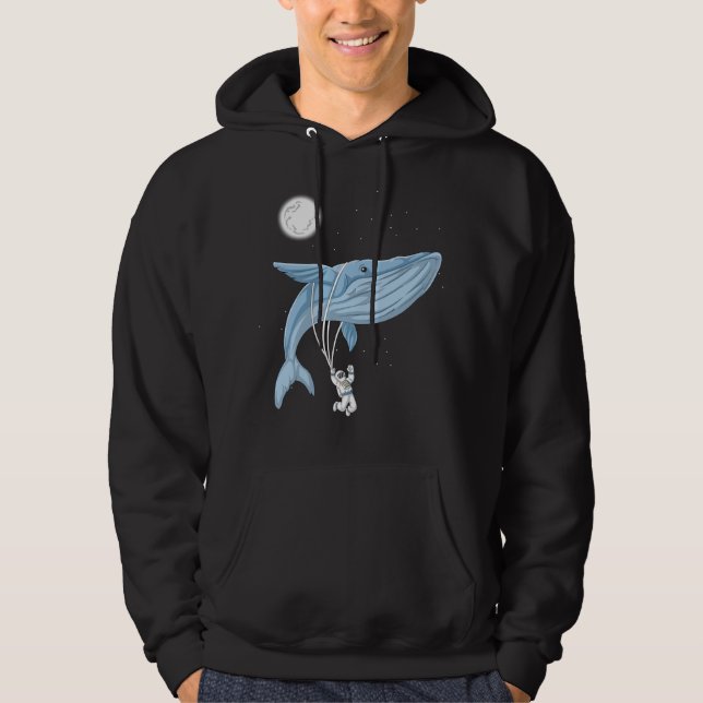 Astronaut whale space hoodie (Front)
