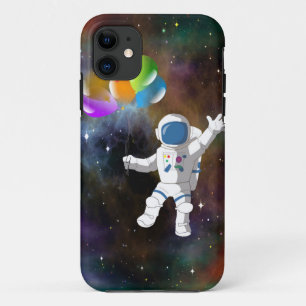 Astronaut with Balloons iPhone 11 Case