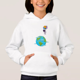 astronaut With Balloons landing earth