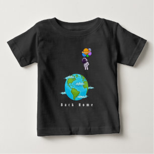  astronaut With Balloons landing earth Baby T-Shirt