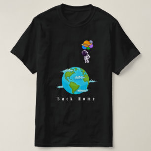  astronaut With Balloons landing earth t-shirt